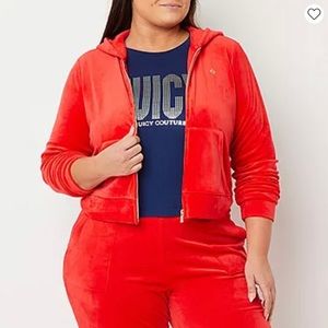 Juicy Couture Plus Size Velour Hoodie 1X